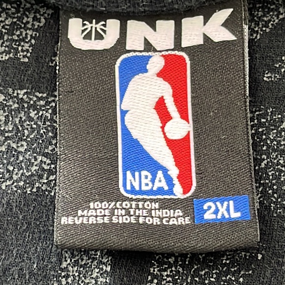 NBA Miami Heat tee shirt black men’s size 2XL - Picture 5 of 6